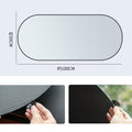 Titanium Silver Folding Windshield Sun Shade