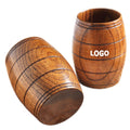 7Oz Beer Cup Wooden Barrel Shaped
