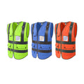 High Visibility Zipper Safety Vest With Reflective Strips