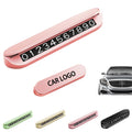 Car Phone Number Temporary Parking Card