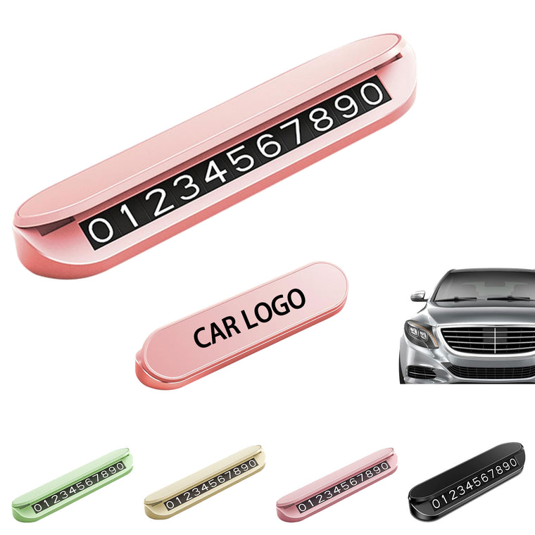 Car Phone Number Temporary Parking Card
