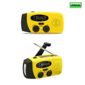 Emergency Solar Hand Crank Weather Radio With Led Flashlight