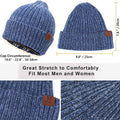 Knitted Hat Gloves Scarf Set