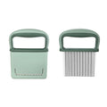 Stainless Steel Crinkle Cutter Knife With Protective Cover