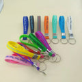 Printed Silicone Wristband Keychain