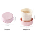 Portable Mini Folding Wheat Straw Telescopic Water Cup
