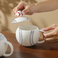 Baseball-Shaped Ceramic Mug