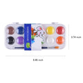 12 Colors Watercolor Paint Set With 1 Brush
