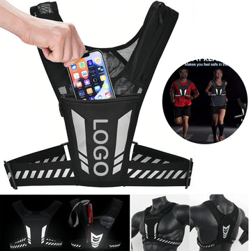 Unisex Reflective Sport Vest with Pocket