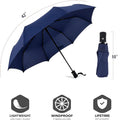 Premium Windproof Compact Travel Umbrella Auto Open Close
