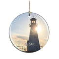 Full Color 3" Ceramic Christmas Pendant