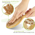 Elliptical Wood Hair Brush Comb