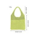 Chic Retro Crochet Beach Bag - Handwoven