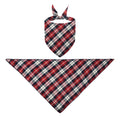 Polyester Checked Pet Bandana - Bib