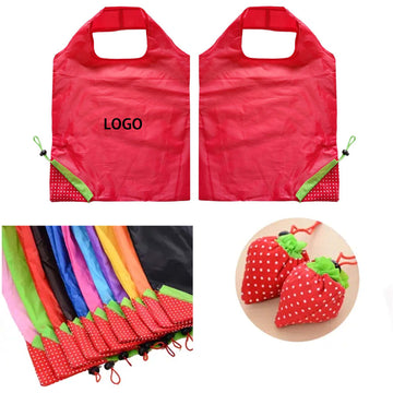 Folding Strawberry Tote Bag