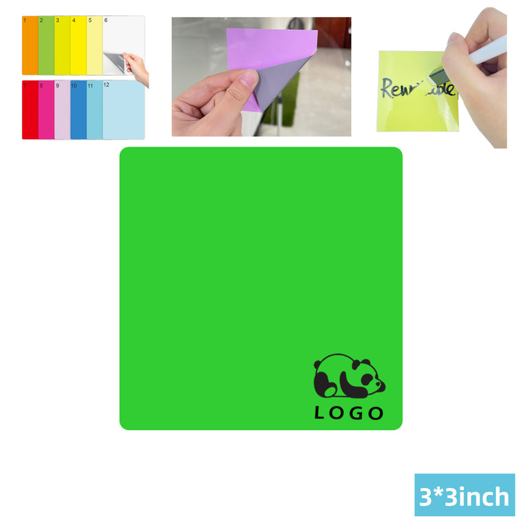 PVC Dry Erase Reusable Sticky Notes