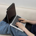 Portable Leather Foldable Laptop Lap Desk Bed Desk