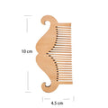 Pocket Handlebar Moustache Styling Wooden Beard Comb