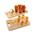 Wooden Rectangular Tequila Cup Tray