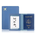 Gold Plated Leather Passport Holder