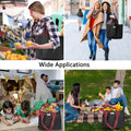 Reusable Foldable Shopping Bag With Pocket Washable Tote Bag