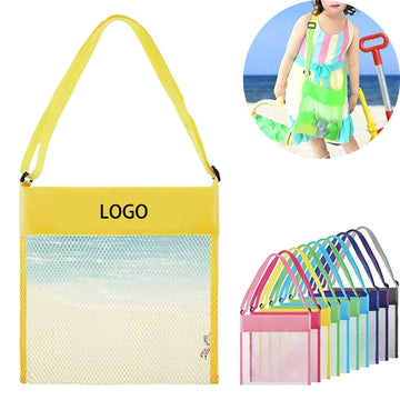 Adjustable Mesh Beach Bag Waterproof Pouch for Kids