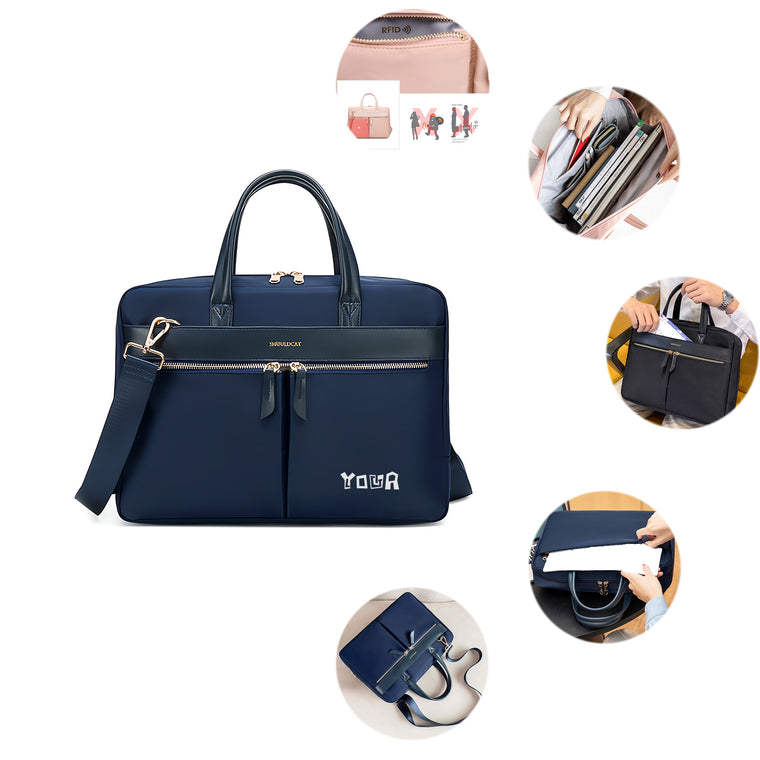 Large Capacity Unisex Laptop Case With Shoulder Strap