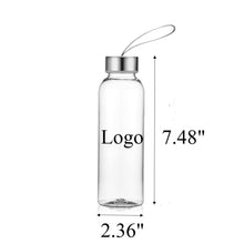 13.5oz Plastic Water Bottle with Stainless Steel Lid