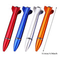 Plastic Rocket Shape Gel Rollerball Pen With Top Light