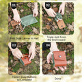 Canvas Leather Foldable Bag for Hiking & Camping