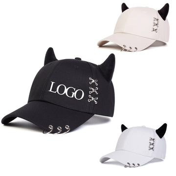 Safety Pin Metal Ring Baseball Cap