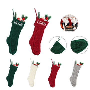Cable Knit Christmas Stockings