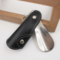 Foldable Shoehorn Keychain PU Leather Shoe Helper Keyring
