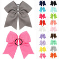 8" Cheer Bow Hair Tie, Ribbon Headband For Girls