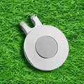 1.26" Golf Hat Clip, Silver Blank Magnetic Plate System