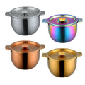 Stainless Steel Mixing Bowl with Lid - 2.8L
