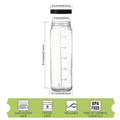 20 Oz Reusable Glass Bottle With Airtight Lid
