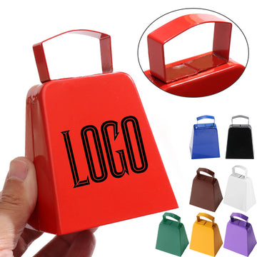 4'' Tall Metal Cow Bell Noisemaker