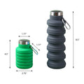 18 Oz Foldable Silicone Telescopic Water Bottle