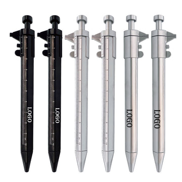 2-In-1 Ballpoint Pen With Caliper