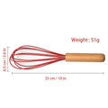 Silicone Whisk w/Wood Handle