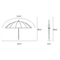 16-Rib Straight Shaft Automatic Umbrella