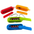Portable COB Mini Lights Flashlight W/ Carabiner For Hiking