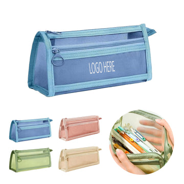 Clear Mesh Pencil Case