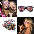 Patriotic Pinhole Sticker Sunglasses