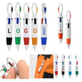 4-In-1 Multicolor Pens With Buckle Keychain
