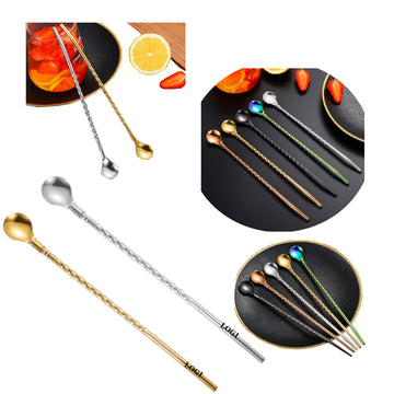 Stainless Steel Straw And Spoon