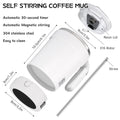 Rechargeable Self Stirring Mug With Temperature Display