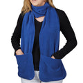 Cozy Fleece Wrap Shawl With Large Front Pockets