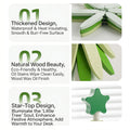 Christmas Tree Coasters Bamboo Tree Trivet Set